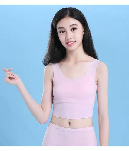 ideamini背心/吊带/打底衫 ideamini学生小背心女童内衣发育期女孩
