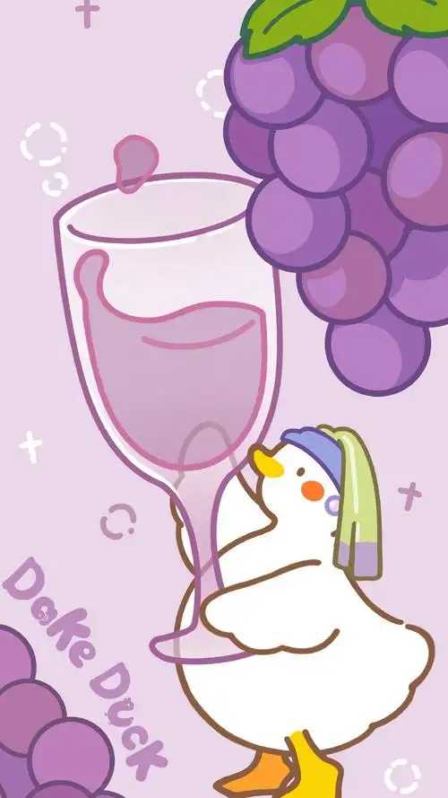 清新萌系卡通鸭子手机壁纸
