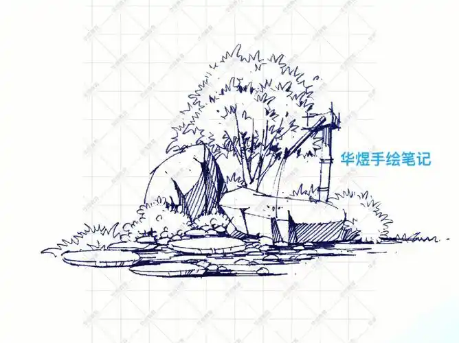 华煜教育华煜手绘室外景观手绘