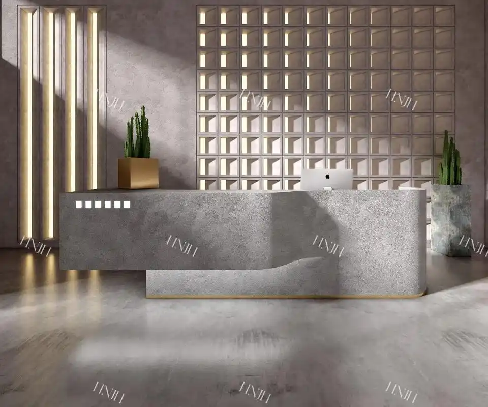 办公室前台设计案例分享.