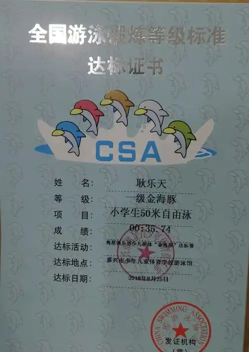 2018年我校奥星俱乐部少儿游泳"金海豚"达标赛圆满举行_青少年