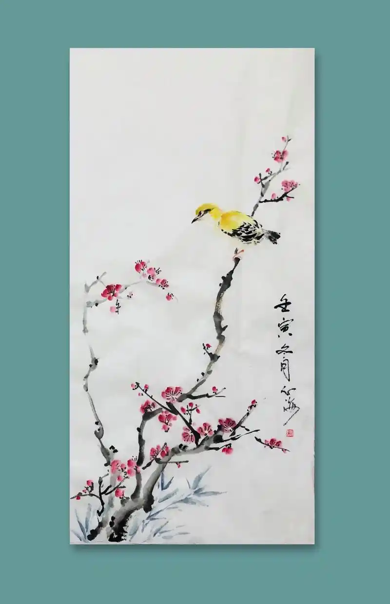 一起学画画 #写意花鸟 #国画 #想画就画 #零基础学画画 - 抖音