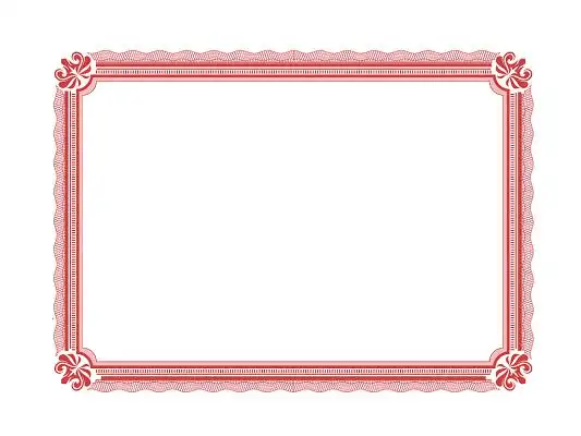 手绘中式边框底纹元素红色花纹边框png素材
