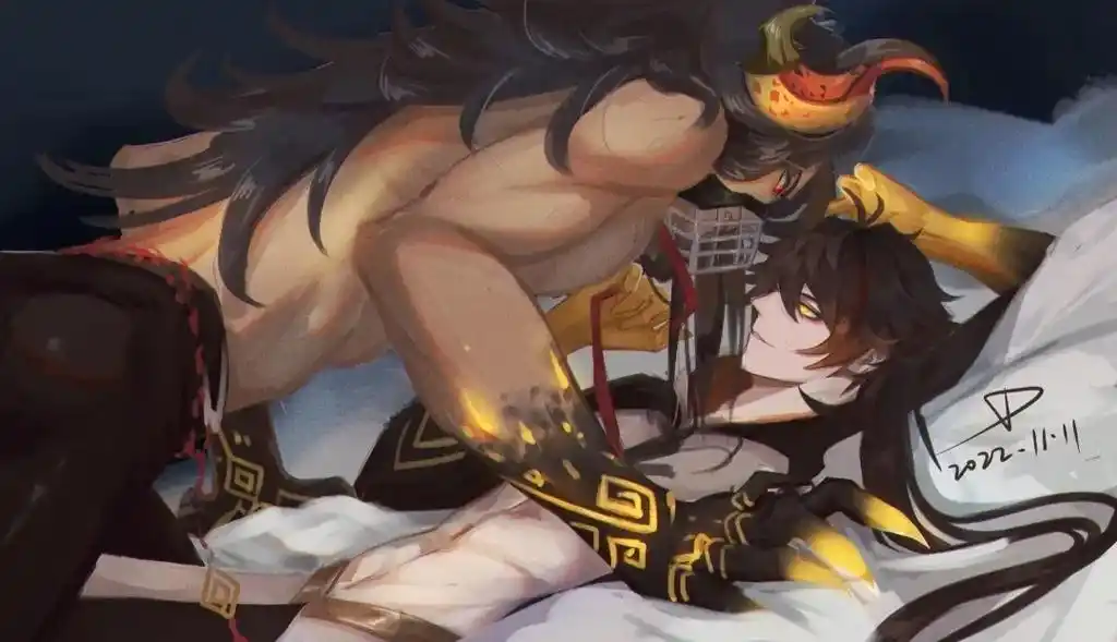 "若陀,休得无礼"#钟离 #若陀龙王 #摩拉克斯 #若钟 视 - 抖音