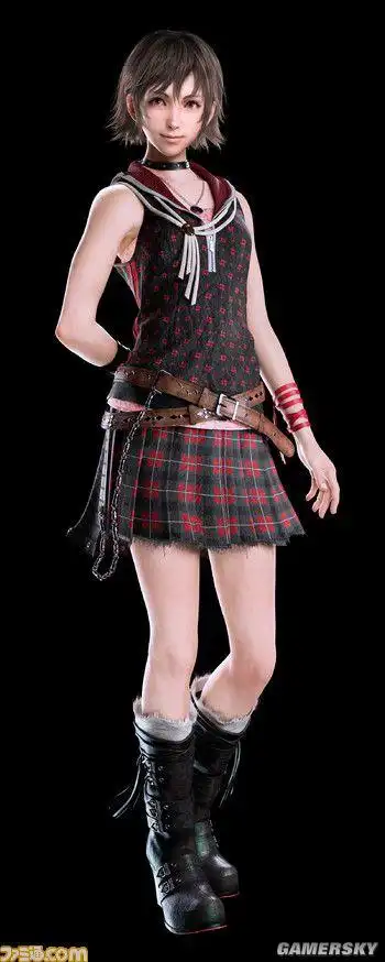 最终幻想15全新cg立绘火辣美女机师姿势撩人