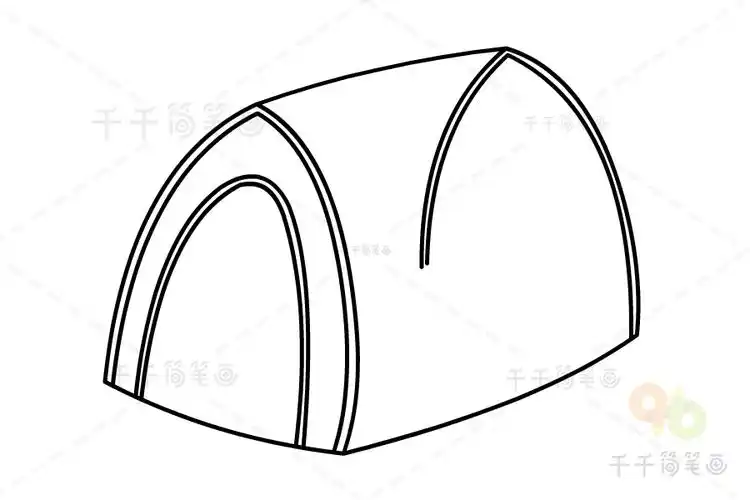 蚊帐简笔画图片