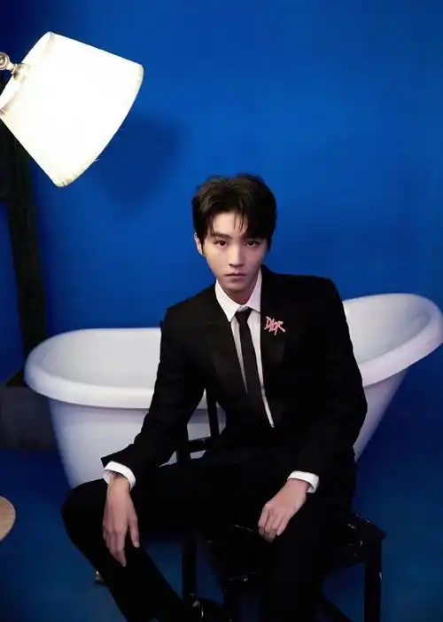 王俊凯中国歌曲top排行榜颁奖盛典造型图9615帅气西装衬衣领带