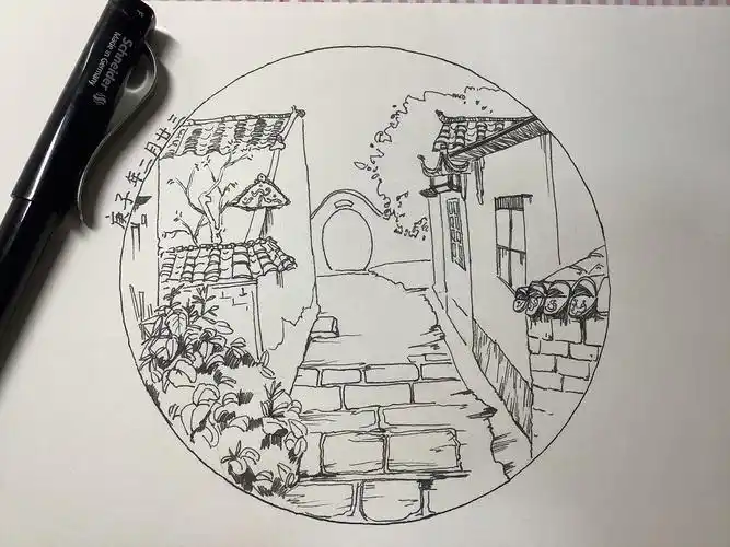 风景速写钢笔风景速写之从入门到放弃