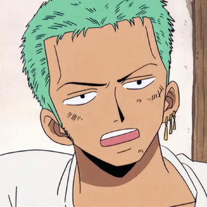 索隆头像 【索隆头像来袭】剑眉星目,气场全开,每一帧都散发着海贼王