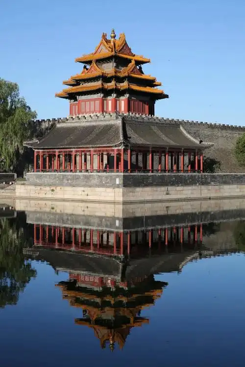 故宫角楼,筒子河.