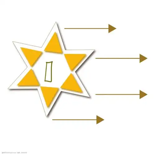 五角星ppt引导装饰