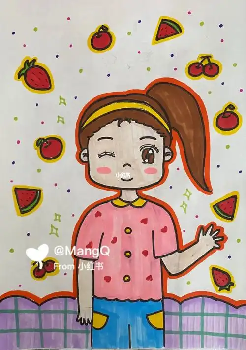 我的自画像创意儿童画