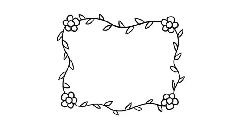 简单漂亮的花边简笔画好看的花边怎么画好看的花边简笔画画法步骤教程