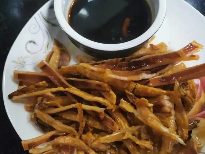 【香煎鱿鱼干的做法步骤图,香煎鱿鱼干怎么做好吃】妖惑猫猫_下厨房