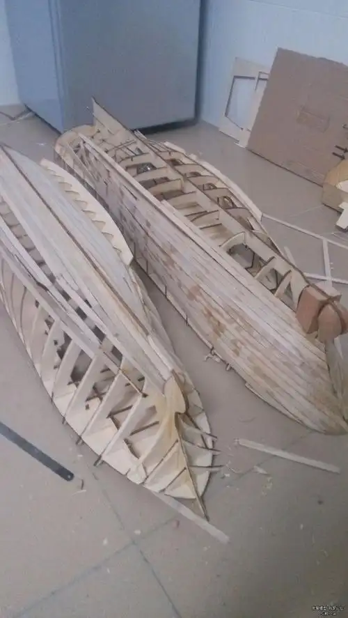 尾滑道拖网渔船-一米一八建造过程