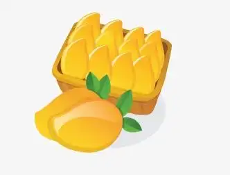 卡通背景_卡通小芒果png素材-90设计