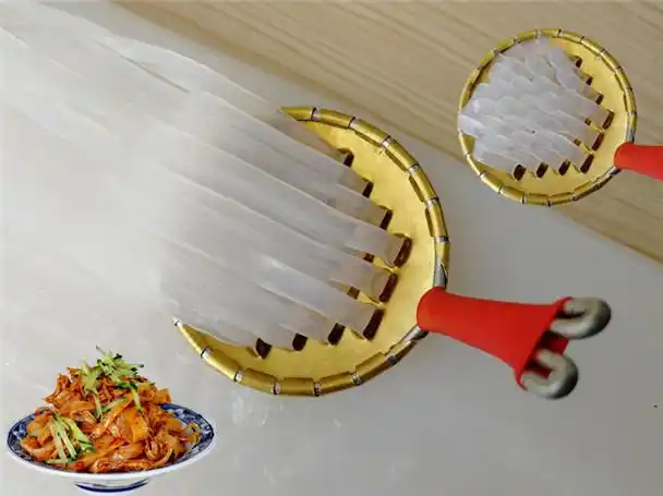 凉粉刮子凉粉旋子铜制刮凉粉的工具凉粉刮丝器凉粉专用刮刀凉粉刮