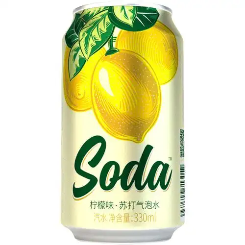 名仁苏打水苏打水 名仁苏打水气泡水柠檬味汽水饮料饮品整箱330ml*24