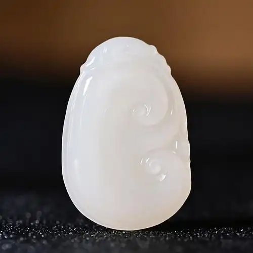 盛轩美玉和田玉藕粉色羊脂白如意男士女士小孩儿童佩戴