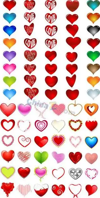 心形矢量图,心形素材,心形图案,心形图片,_绘艺素材