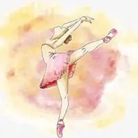 芭蕾女孩头像卡通图片 卡通q版芭蕾舞女孩头像_微信头像图片大全