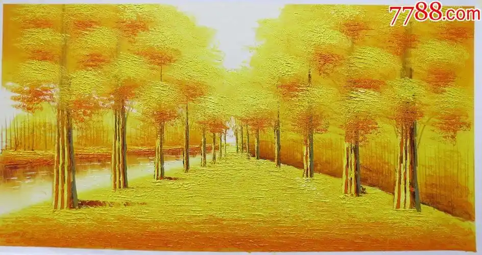 福建画家刘春建作品黄金满地