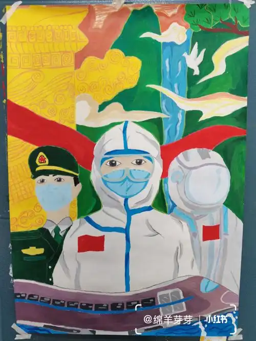 建党百年主题画——学前教育#建党主题绘画  #红色文化主题画  #学前