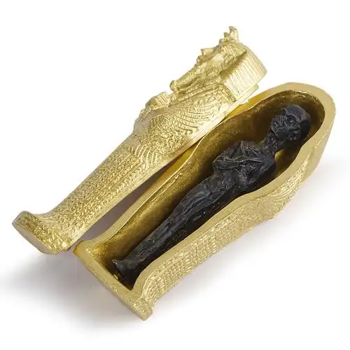 古埃及法老艳后木乃伊干尸棺材棺木胡夫金字塔道具树脂花盆造景