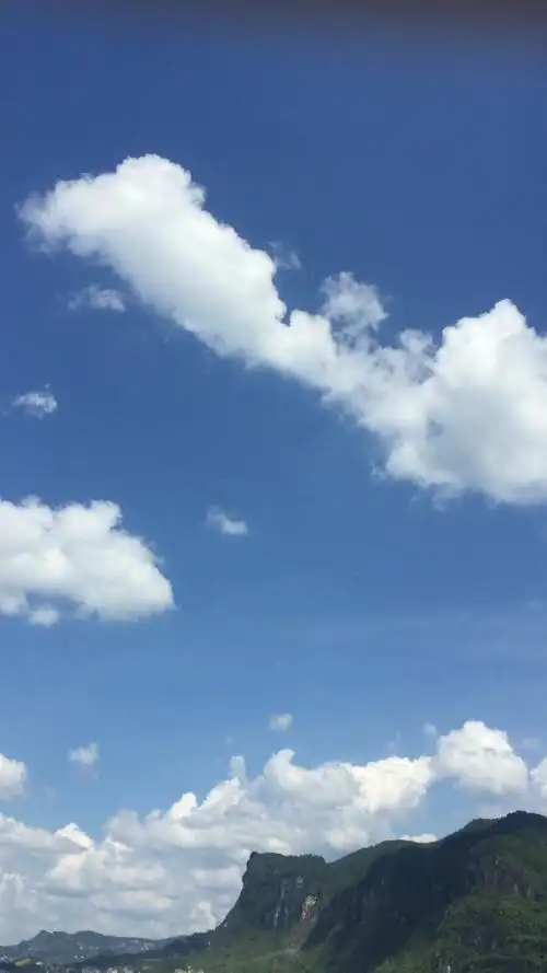 今天天气晴朗!今天多云转晴