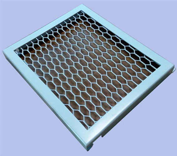 【购物广场吊顶装饰张拉网-金属拉网板-拉网铝单板厂