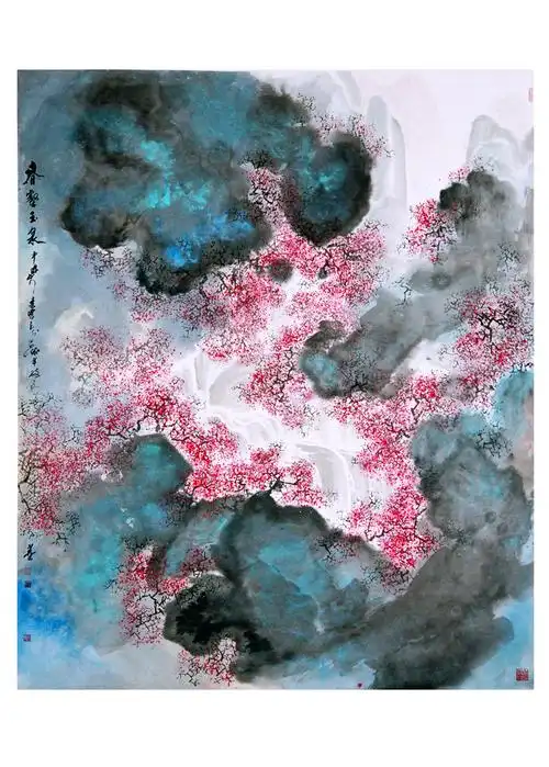 a17号-春壑玉泉2005年235x280cm - 默认相册 - 相册 - 画家李宏志