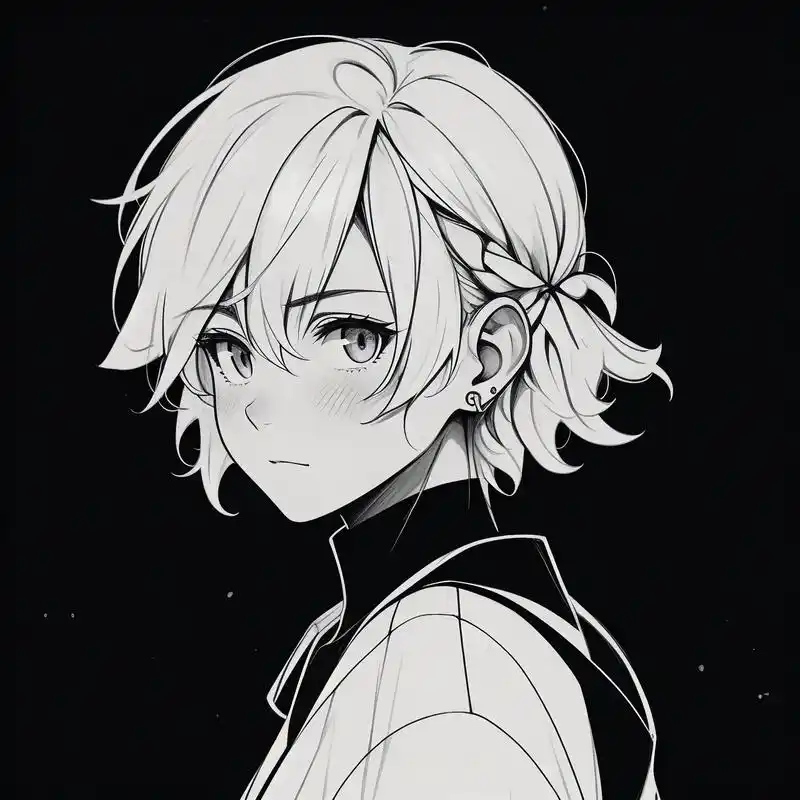 黑白素描头像|狠心绝情冷血 黑白色调,真的是永恒的经典.