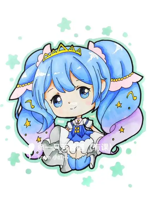 q版动漫  #马克笔  #可爱女生  #绘画  #动漫分享  #动漫手绘