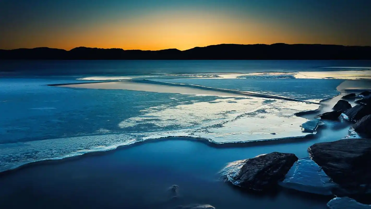 沙滩黄昏唯美自然风景桌面壁纸下载高清大图预览1920x1080_风景壁纸