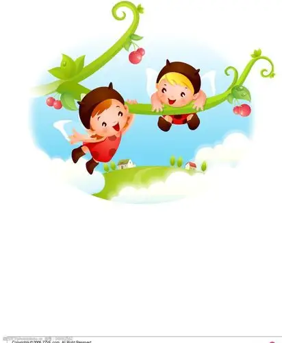 韩国儿童矢量图图片图片-图行天下图库