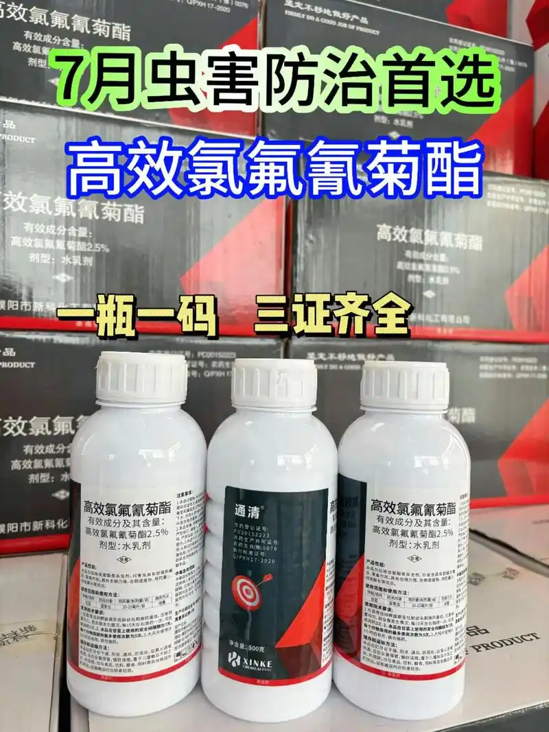 7月虫害防治首选高效氯氟氰菊酯.