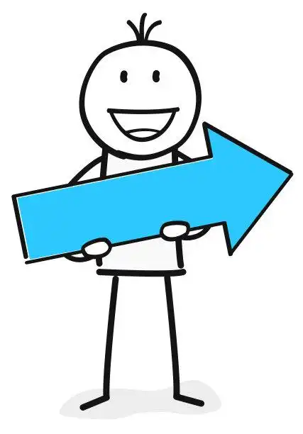 手指针,手形与枪的形状卡通矢量插图