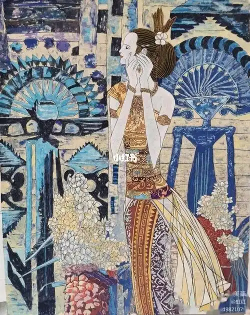 高丽纸重彩画素材分享