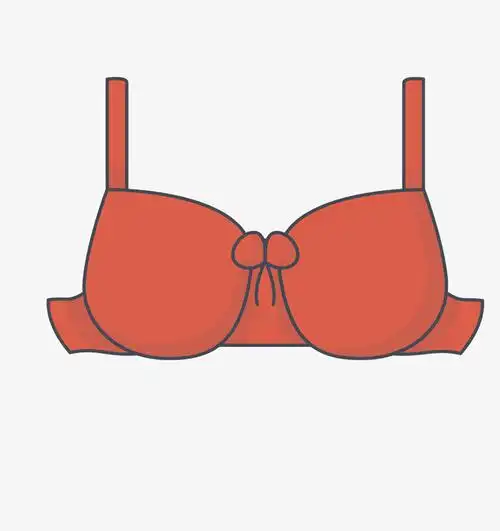 红色胸罩可爱服饰图标