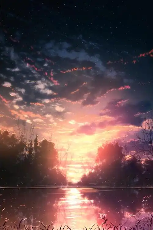 空灵意境版精美动漫插画图集!飞流直下三千尺,疑是银河落九天