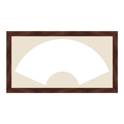 字画装裱框挂空白框架书法作品镜框扇形定制实木相框