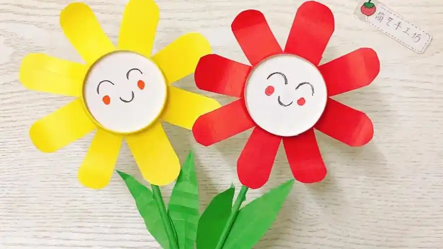 纸杯做的太阳花,很好看呀!