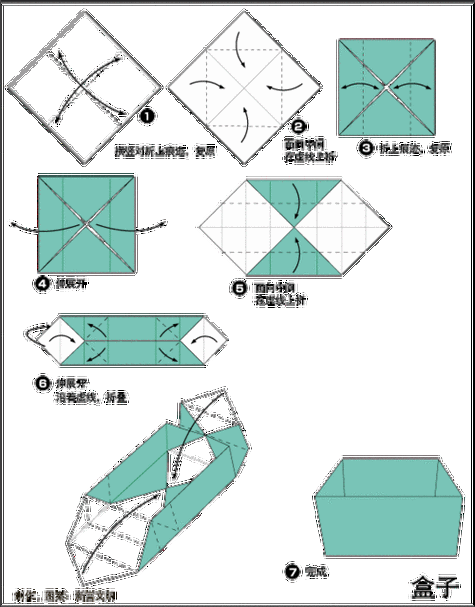 漂亮礼品盒子的折法图解爱折纸网 变废为宝小制作 牛奶盒变医药箱diy