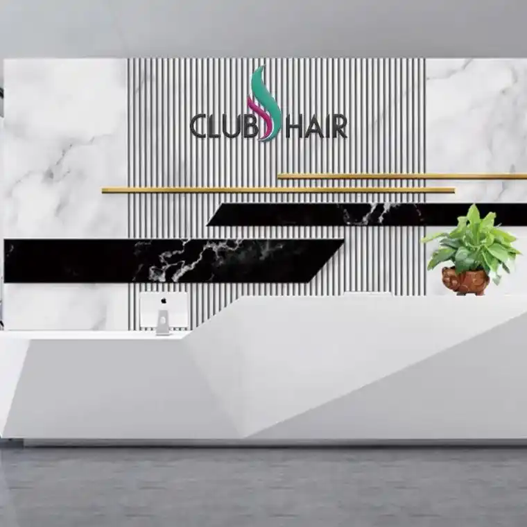 公司吧台背景墙壁纸酒店宾馆收银台墙纸直播