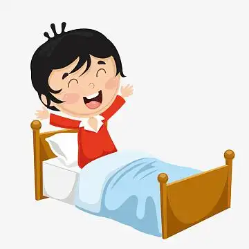 卡通睡觉的月亮设计aipng矢量图躺在床上睡觉的男孩aipng趴着睡觉的小