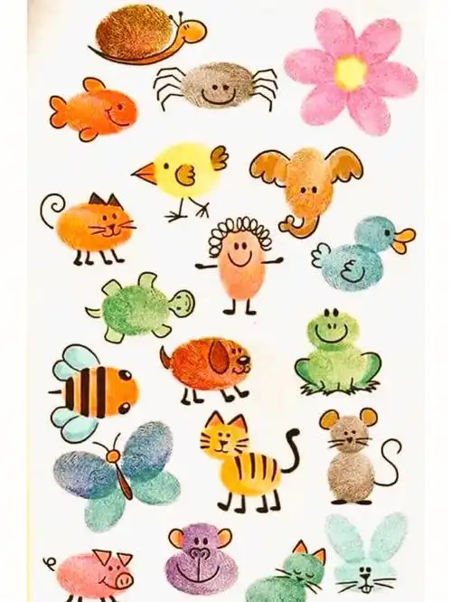 零基础都可以画的手指画绘画启蒙