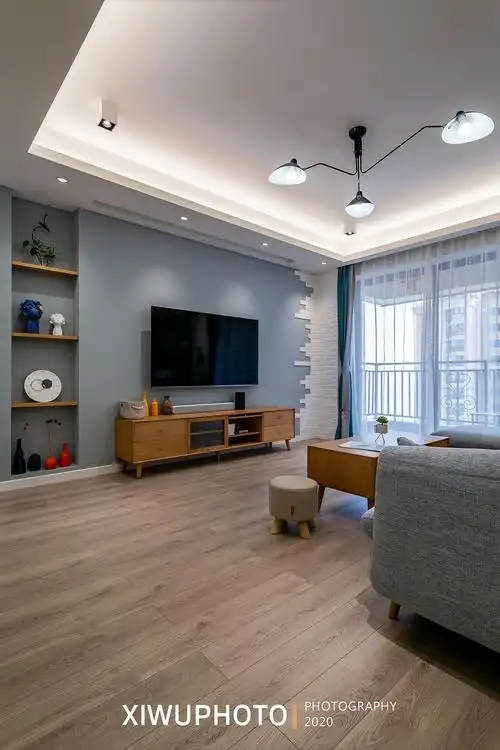 中骏泊景湾北欧现代风格实景拍摄