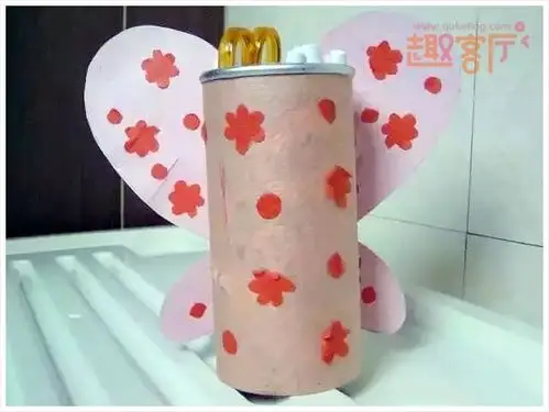 薯片桶废物利用diy废旧薯片桶手工制作