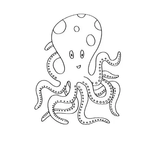 章鱼动物简笔画步骤图片大全二