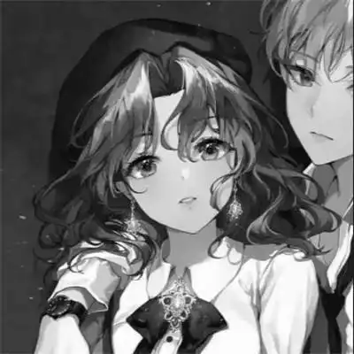 黑白系情头动漫图片